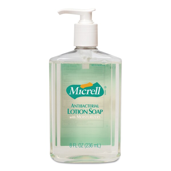 Micrell Antibacterial Lotion Soap, Light Scent, 8oz Pump 9752-12